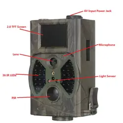 12MP дикой природы Trail Камера s HC300A охоты Камера Скаутинг цифровой инфракрасный Trail Охота Ловушка игры Камера 8 МБ до 32 ГБ Th