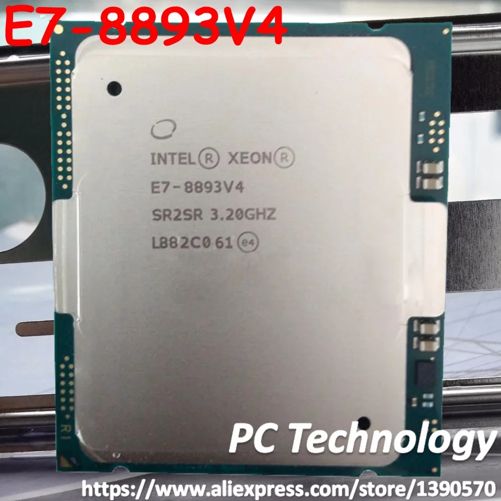 E7 8893 v4 оригинальный процессор Intel Xeon 8893v4 CPU 4 ядерный 3 20 ГГц 60 Мб 14 нм LGA2011 1 год