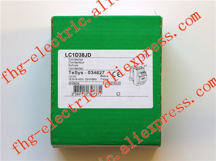 

TeSys D Contactor 3P 38A LC1D38 LC1D38JD LC1-D38JD 12V DC