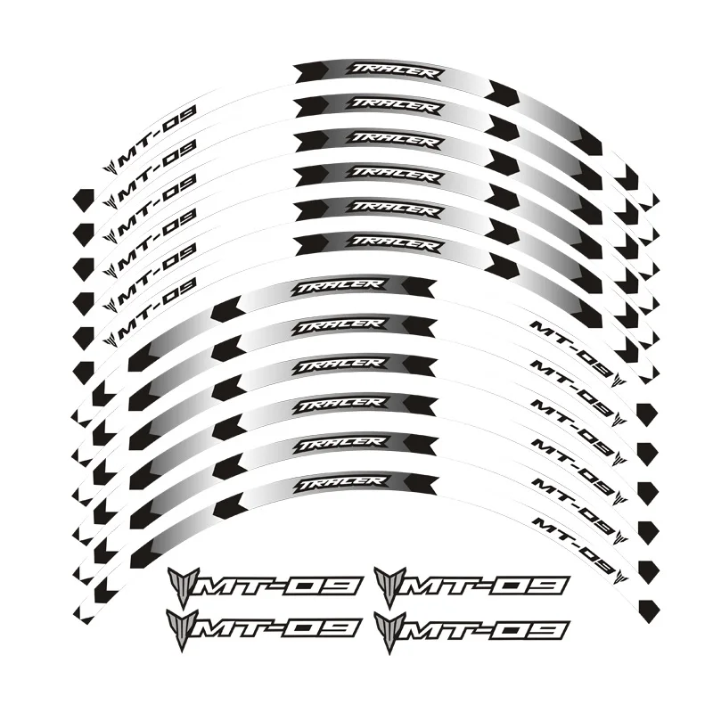 Горячая 6 цветов колеса мотоцикла отличительные светоотражающие наклейки обода полосы для YAMAHA tractracer