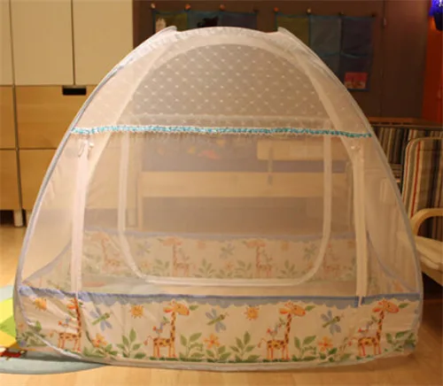 115 см/155 см Милая мультяшная Складная москитная сетка для детей Детская кроватка антимоскитная палатка уличная детская палатка - Цвет: 115cm