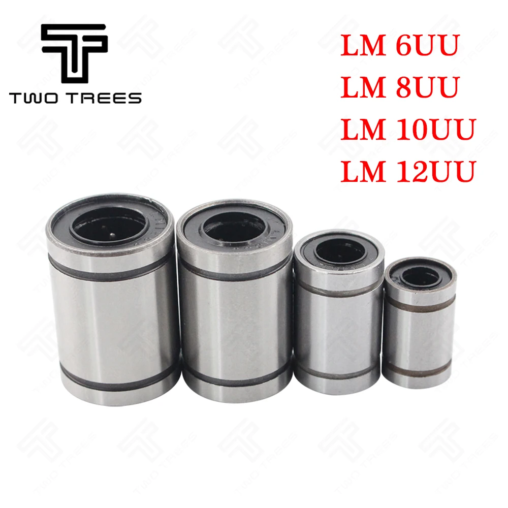 10 шт. LM6LUU/LM8LUU/LM10LUU/LM6UU/LM8UU линейный подшипник 8 мм CNC шариковый для стержней линейная