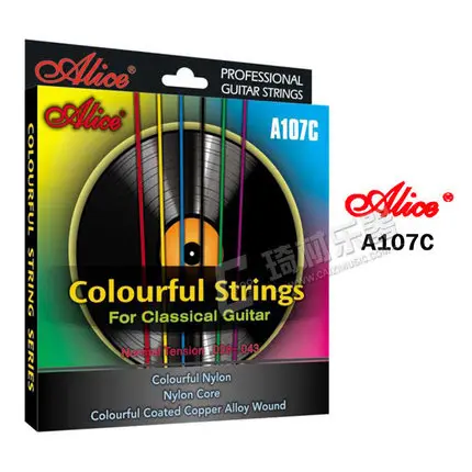 

Alice A107C Colorful Classical Guitar Nylon Strings 0.71-1.09mm
