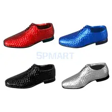 SPMART/1 пара; коллекция 1/6 года; модная мужская модельная обувь на шнуровке; подходит для мужчин 12 дюймов; тело-5,2 см; цвет красный, синий, черный, серебристый