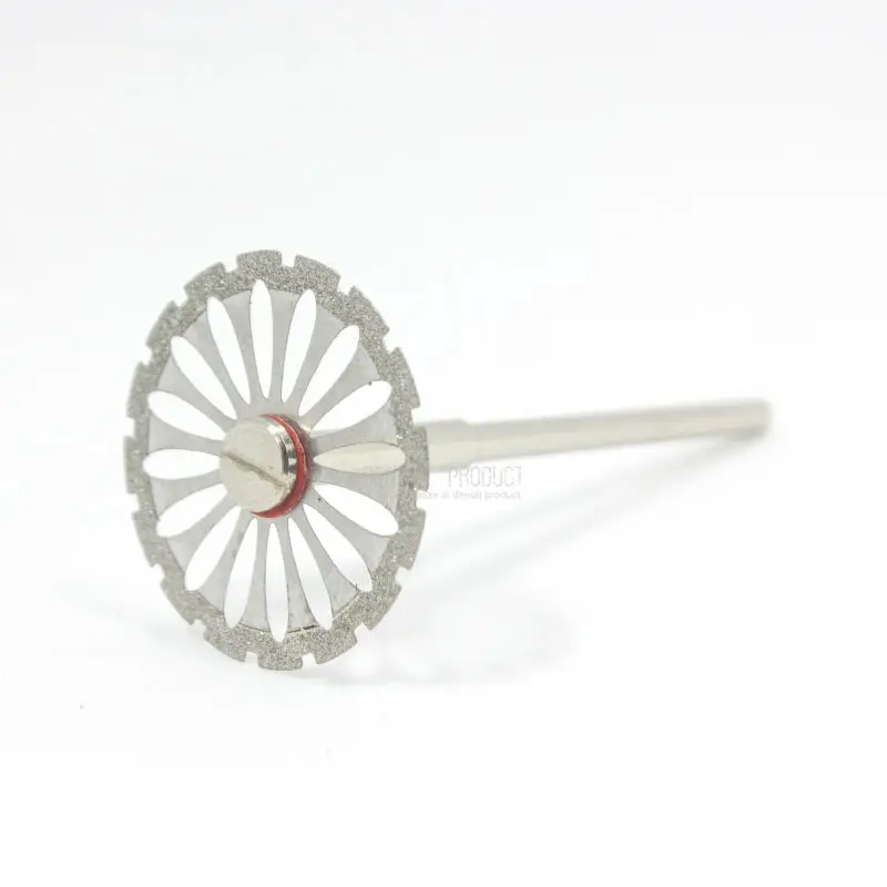

3 pcs C10 Dental thin Ultra-thin double sided sand diamond cutting disc with mandrel for separating polishing ceramic crwon jade