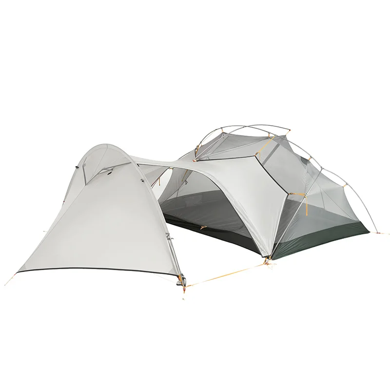 Naturehike Mongar 3 Temporada de Camping carpa 20D Fabic Nylon doble capa impermeable carpa 2 personas NH17T007-M - 4