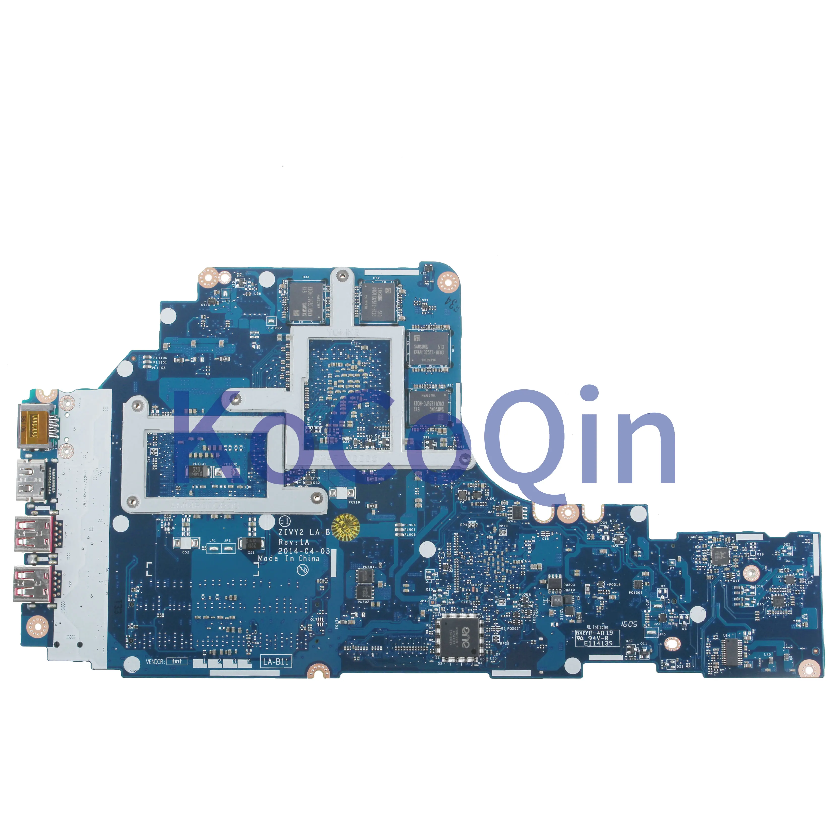 KoCoQin материнская плата для ноутбука LENOVO IdearPad Y50-70 I5-4210H материнская плата ZIVY2 LA-B111P 5B20H21717 SR1Q0 Процессор N16P-GX-A2 Оперативная память 4G