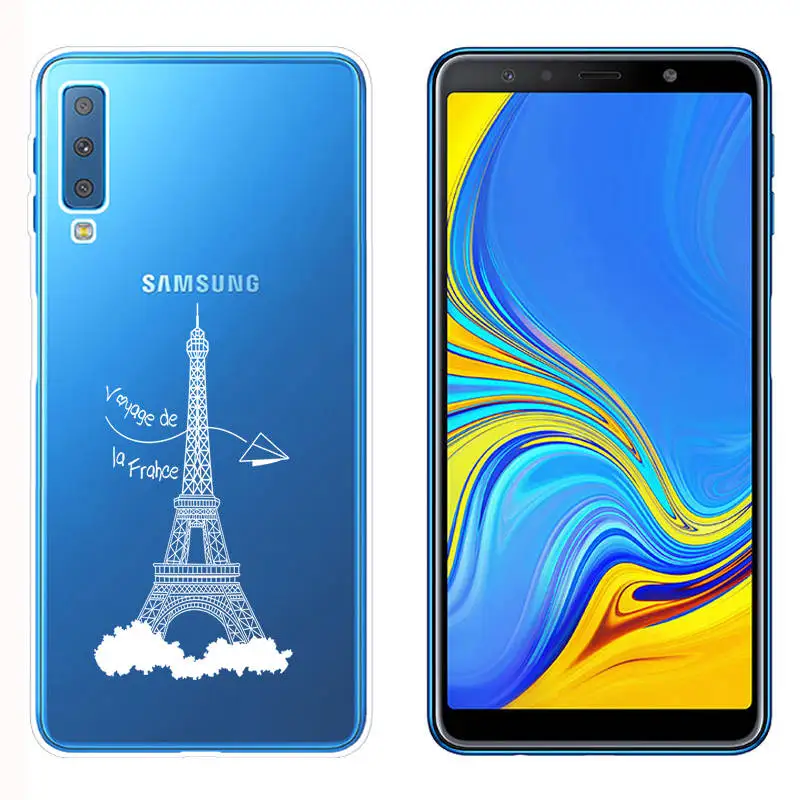 Arvin Silicone Fundas for Samsung Galaxy A7 2018 A5 A8 Plus 2018 Soft TPU Phone Cases FOR Samsung A750F Painted Case for A320 (17)