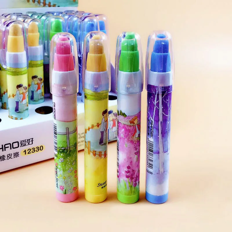 FunBlast Rainbow And Unicorn Erasers For Kids - Colorful Pencil Erasers