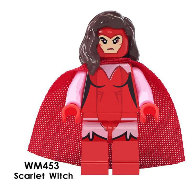 

Single Sale Super Heroes Star Wars 453 scarlet witch Mini Building Blocks Figure Bricks Toys kids gift Compatible Legoed Ninjaed
