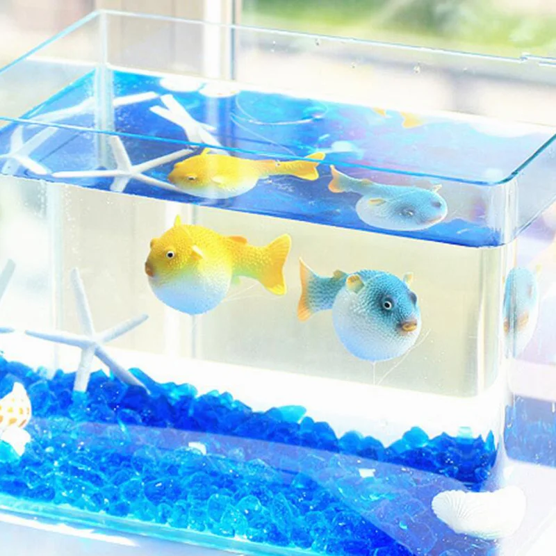 JU Fish Tank искусственный рыбий пуховик искусственные дельфины украшения светящийся