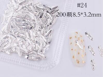 Mixed 3D DIY Hollow Metal Frame For Nail Art Decor Geometry Golden Tips DIY Nail Art Tools Fashion Nail Studs P3R#