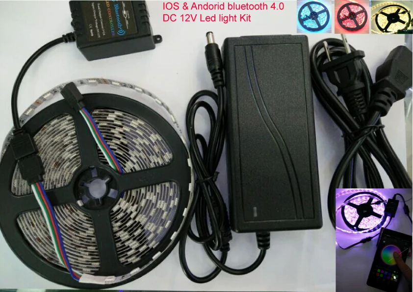 5 м/рулон 300 светодисветодиодный RGB SMD 5050 Гибкая Водонепроницаемая (IP65)