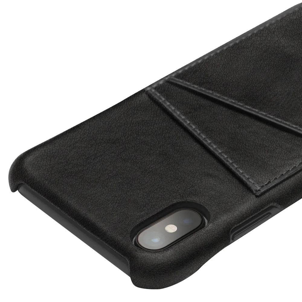 

QIALINO Luxury Genuine Leather Back Case for iPhone 8 Handmade Fashion Card Slot Ultrathin Phone Bag Cover for iPhone 8 5.8 inch