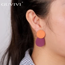 

2018 Fashion Acrylic Drop Earrings For Women Vintage Kpop Round Beads Dangles Earrings Femme Earring Accessories Bijoux