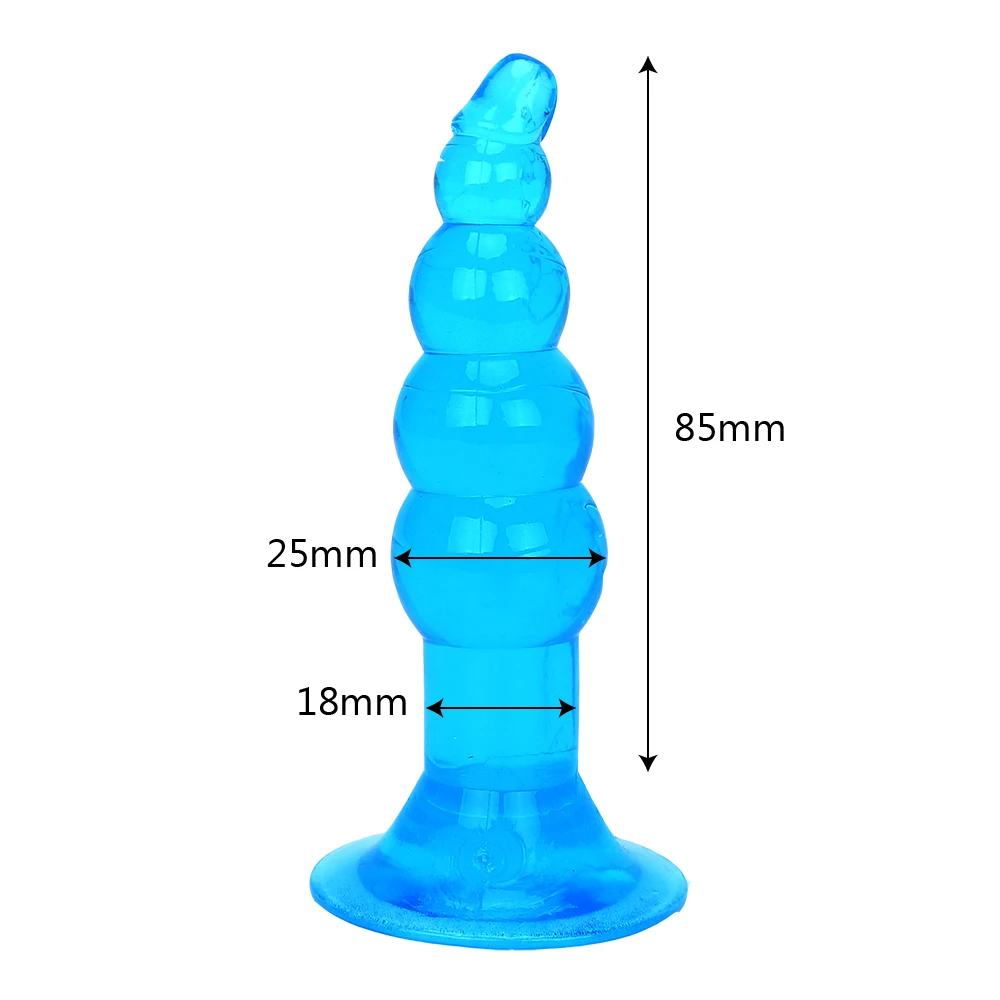 IKOKY Anal Bead Prostate Massager Silicone Jelly Anal Plug Anal Sex Toys for Woman Men Gay Butt Plugs Adult Product Sex Shop 6 IKOKY Anal Bead Prostate Massager Silicone Jelly Anal Plug Anal Sex Toys for Woman Men Gay Butt Plugs Adult Product Sex Shop 6