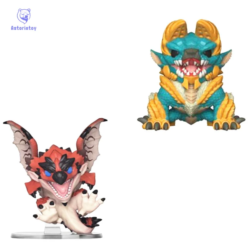 

NEW 10cm Monster Hunter Rathalos Zinogre action figure big Bobble Head Q Edition no box for Car Decoration