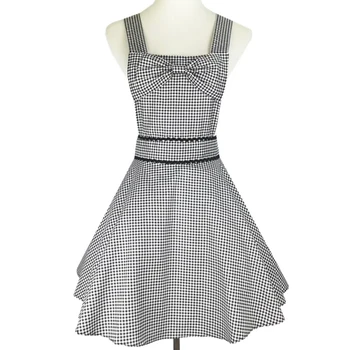 

Hot Sale Apron for Woman,Waitress Cuisine Pinafore Short Kitchen restaurant Cooking Funny Cotton Apron Bib Dining Room Barbecue