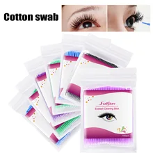 100 шт Одноразовые наращивания Ресниц Микро Кисти глаза макияж Чистящая палочка Мини щетки WH998