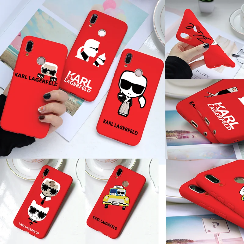 

Fashion Karl Lagerfeld For TPU Huawei Mate 20 Pro P20 Lite 2019 P30 Pro P8 P9 P10 Plus 10 P Smart Nova 5 4 4e 2Lite 3 3i 3e Case