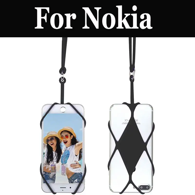 

Silicone Lanyard Straps Cell Phone Holder Sling For Nokia 5 3 6 2 8 7 3.1 5.1 3.1 1 2.1 8 Sirocco 6.1 7.1 6.1 7 Plus 8.1