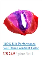Высокое качество вуали для танцев ручной работы из натурального шелка аксессуары для танца живота вуаль размер и цвет можно настроить