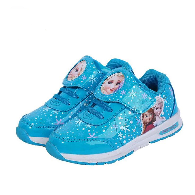 

Elsa shoes Girls shoes Cartoon sofia Elsa Anna Kids Sneakers Snow Queen Shoes For Girls Sandals Flat Casual Shoes