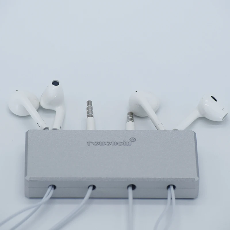 Renensin Metal Headphone cable winder Desktop Earphone Cable Organizer