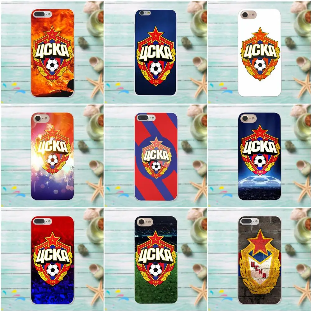 Россия Pfc ЦСКА логотип для Apple iPhone 4 4S 5 5C SE 6 6S 7 8 Plus X LG G3 G4 G5 G6 K4 K7 K8 K10 V10
