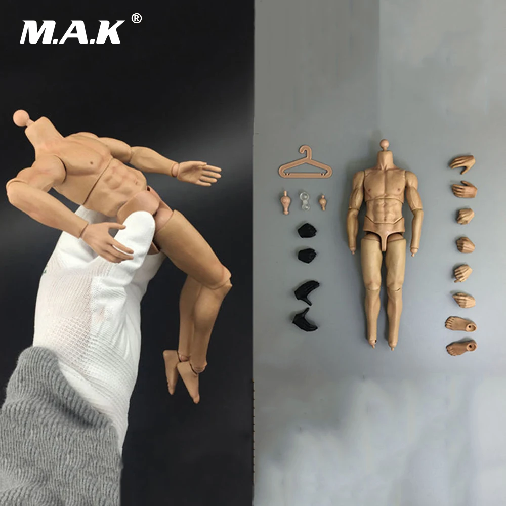 

1/6 Male Nude Body Figure Yellow Color DIY Bodies Figure for 12'' Action Figure