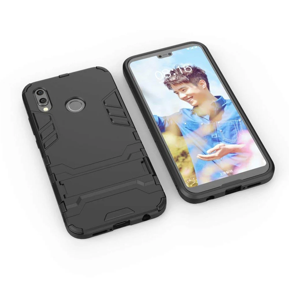 Hsmeilleur-For-Huawei-P20-Lite-Case-Dual-Layer-Hybrid-Armor-TPU-Bumper-PC-Cover-Kickstand-For-Huawei-P20-Pro-Nova-3-Honor-10-8X (9)
