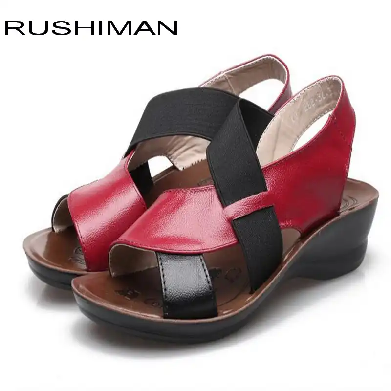genuine leather ladies sandals