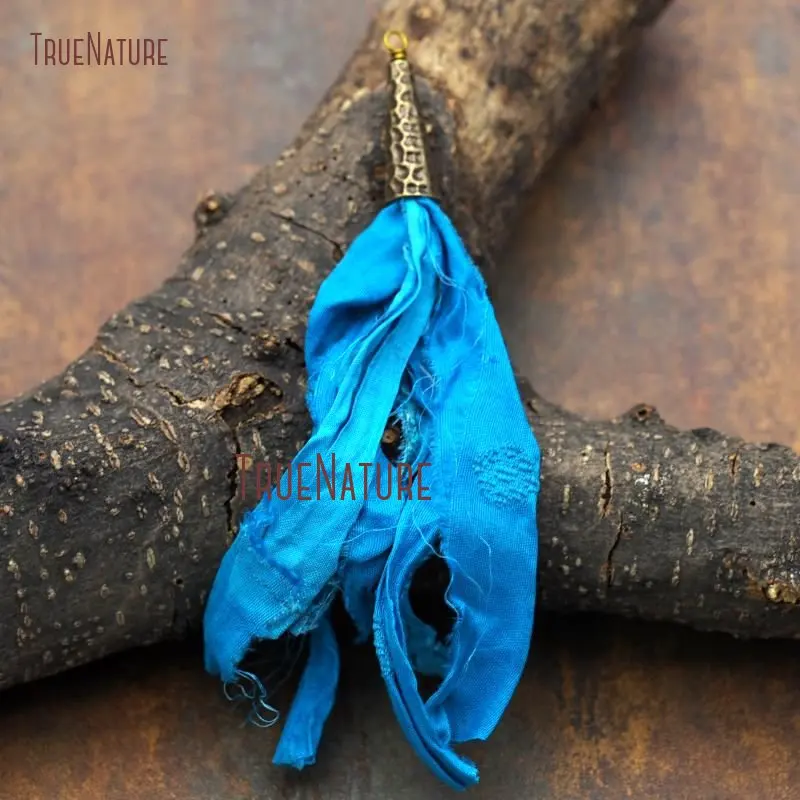 20171013-PT7903- Sari Silk Tassel Electroplating Bronze Color Natural Irregular Surface-5.4inch-3.48g_3