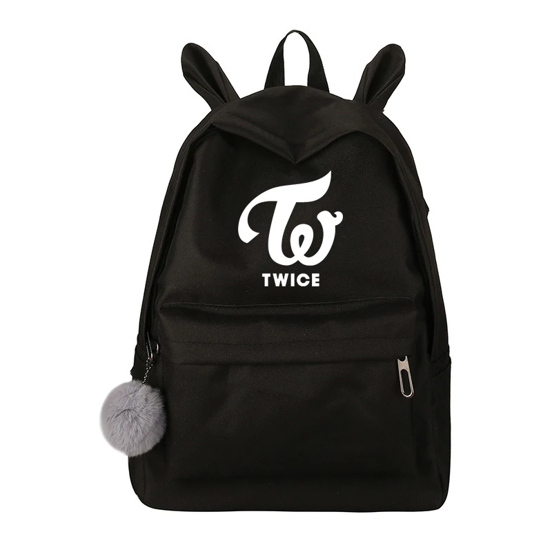 Новейший прекрасный Exo Got7 рюкзак для женщин Wanna One Blackpink Monsta X Twice холст школьная дорожная сумка рюкзак Sac Dos Femme - Цвет: twiceT1