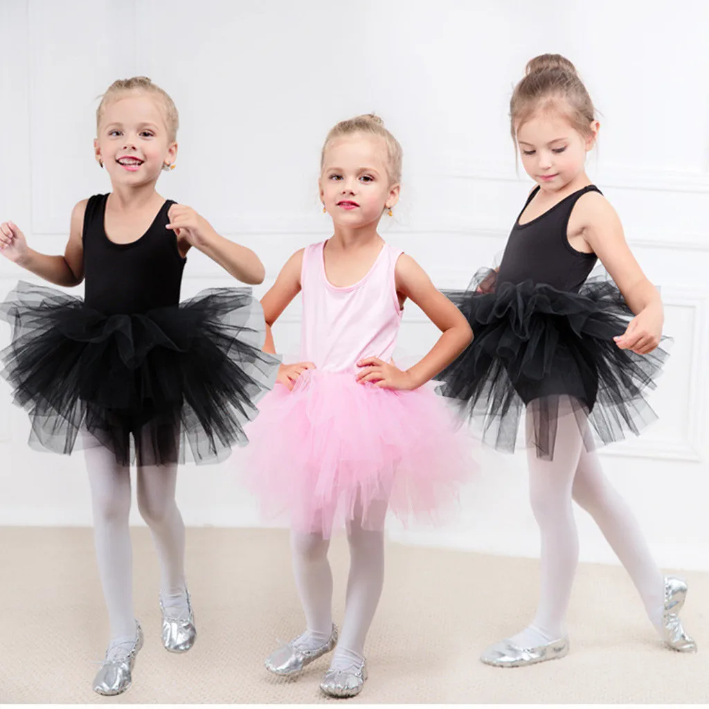 

Kids Girls Gymastics Dance Tutu Tulle Ballet Training Bodysuit Dancewear Dress New Arrival Dropshipping