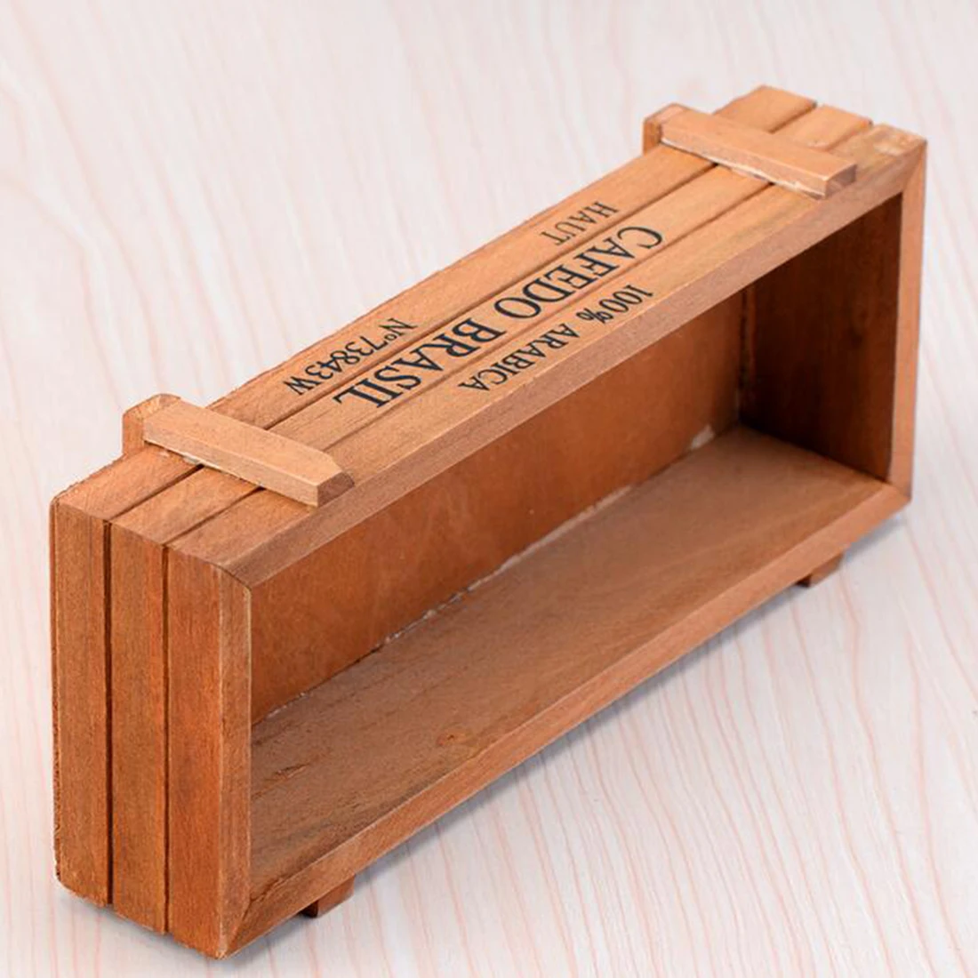 

Practical Vintage Wood Flower Pot Garden Flower Planter Succulent Pot Rectangle Trough Box Plant Bed Flowerpot For Flower Plants