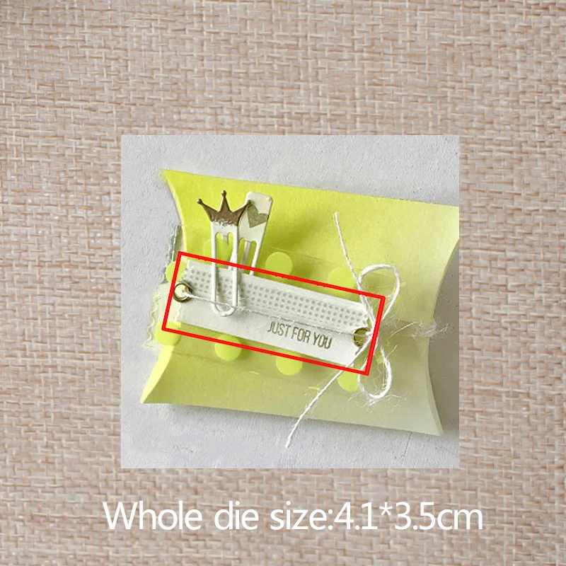 

4.1*3.5cm Rectangle clips new Metal Cutting Dies for decoration card DIY Scrapbooking stencil Paper Craft Album template Dies
