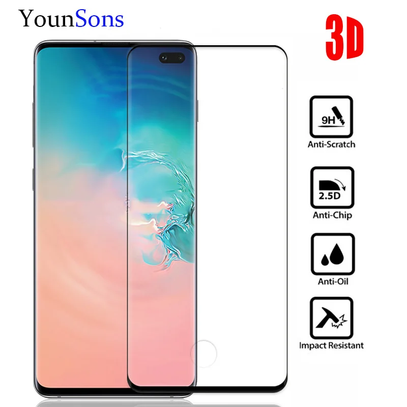 0.26mm Full Screen 3D Curved surface Tempered Glass Film For Samsung Galaxy S10 Glass Screen Protector S10 Plus Gorilla Saver