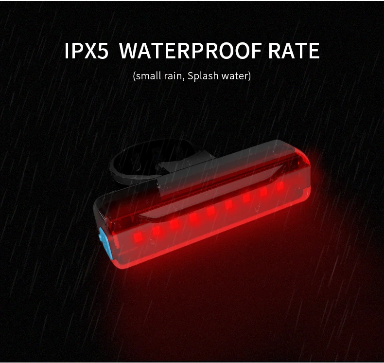 Best BOFAMES Bicycle Taillights Highlight USB Rechargeable Rainproof LED MTB Road Bike Safety Warning Rear Light Bicycle Accessories 6