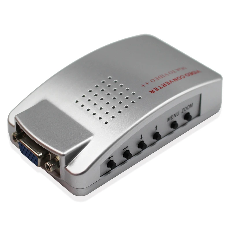 Адаптер для ПК и ноутбука VGA в AV RCA TV Monitor S video Signal конвертер коробка jn5 2019|pc laptop vga|vga