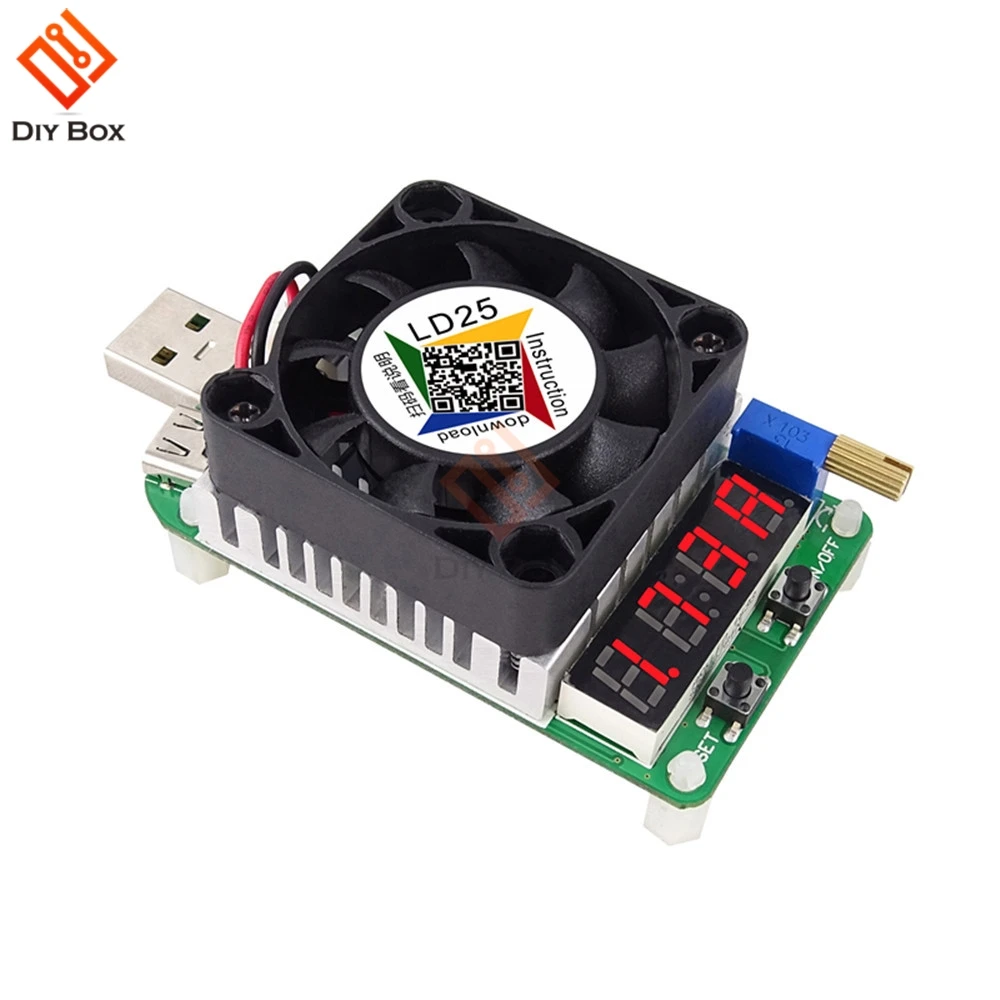 

LD25 LD35 USB Intelligent Trigger Electronic Load Tester QC2.0 QC3.0 Micro USB Interface 4 Digital Tube LED Display 25W 35W