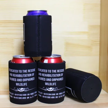 

250pcs Neoprene Stubby Holders With Customized Sublimated Printing Logo Beer Bottle Sleeves Can Coolers Cover Picnic Cool Bag
