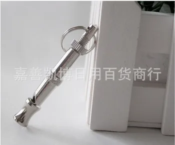 

by dhl or ems 500 pieces Bamboo Joint Shape Silver Stainless Steel Dog Training Adjustable Sound Whistle Pet Products Supplies