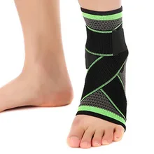 REIZ Adjustable Elastic Nylon Strap Compression Knitting Ankle Support Brace Sports Basketball Football Ankle Support Pad Guard