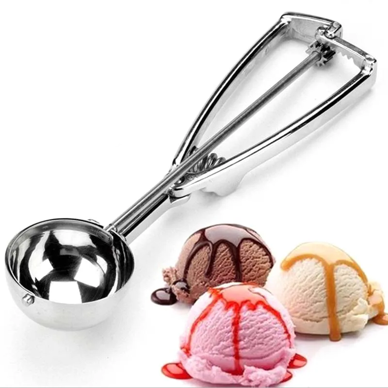 1pcs 6 cm Ice Cream Spoon Useful Stainless steel Ice Cream Scoop