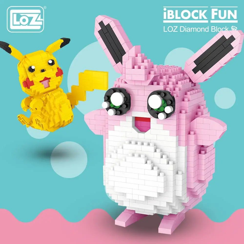 

LOZ Diamond Blocks Cartoon Animals Japanese Anime Action Figures Micro Bricks Cartoon Series Nano Blocks Buildings Toys Children