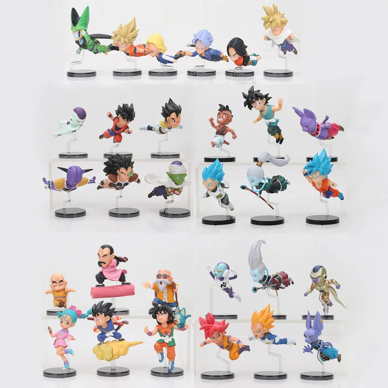 

DragonBall Anime 30th Anniversary WCF Dragon ball Z Super Saiyan God Son Goku Vegeta Kuririn Jaco Action Figure Toys