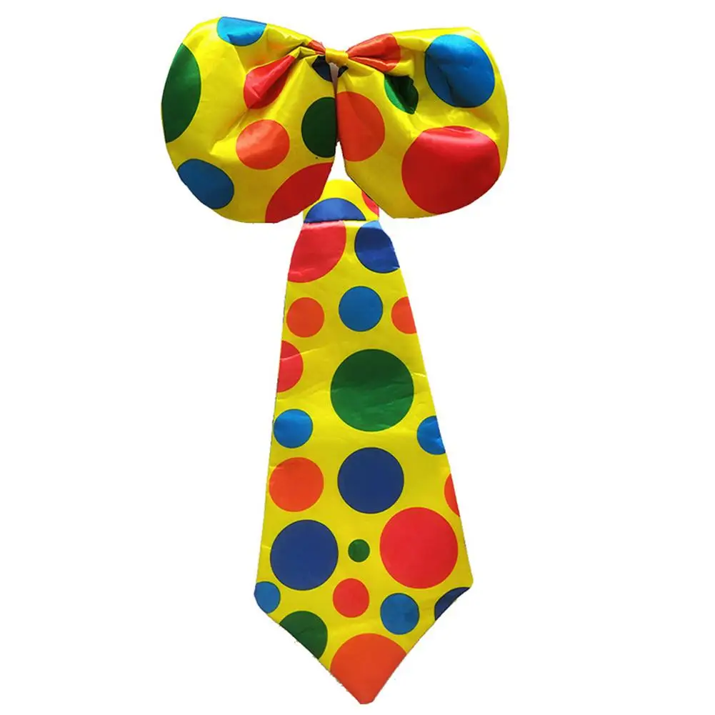 

Fashion Halloween Bow Tie Clown Dress Up Big Dot Pattern Cosplay Clown Costume Decoration Festive Party Supplies