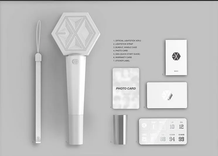 Светильник EXO Stick Белый концертный светильник XIUMIN SUHO LAY BAEKHYUN D.O. Коллекция подарков KAI SEHUN Fan SA18032503