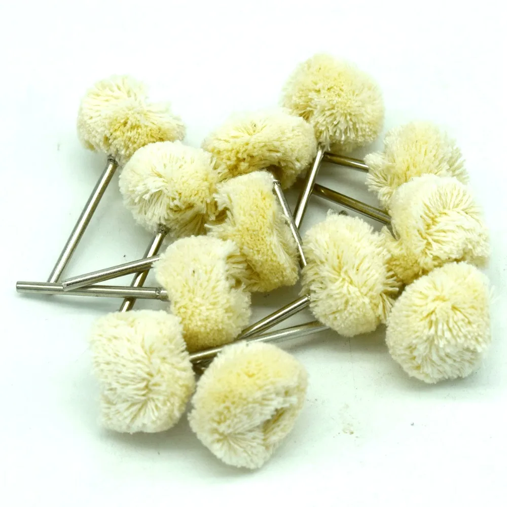 

10pcs 22mm Jewelry Polishing Wheel 2.35mm Shank Cotton Buffing Pad Brush tools for jewelers